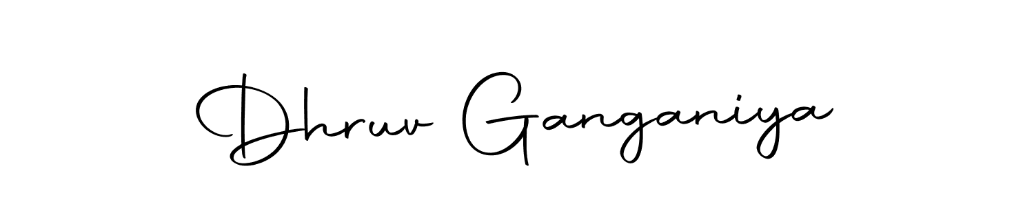 Make a beautiful signature design for name Dhruv Ganganiya. With this signature (Autography-DOLnW) style, you can create a handwritten signature for free. Dhruv Ganganiya signature style 10 images and pictures png