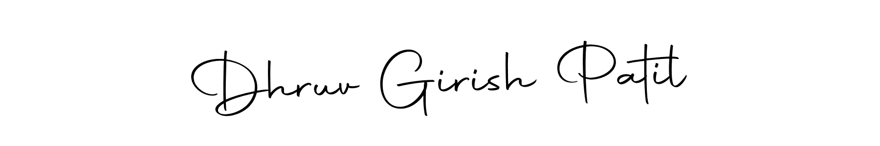 Make a beautiful signature design for name Dhruv Girish Patil. Use this online signature maker to create a handwritten signature for free. Dhruv Girish Patil signature style 10 images and pictures png