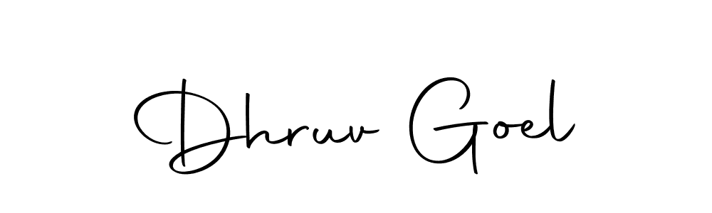 Create a beautiful signature design for name Dhruv Goel. With this signature (Autography-DOLnW) fonts, you can make a handwritten signature for free. Dhruv Goel signature style 10 images and pictures png