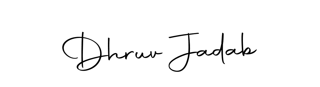 Dhruv Jadab stylish signature style. Best Handwritten Sign (Autography-DOLnW) for my name. Handwritten Signature Collection Ideas for my name Dhruv Jadab. Dhruv Jadab signature style 10 images and pictures png