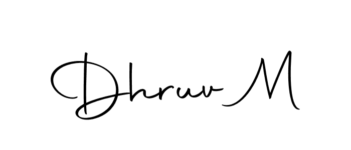 if you are searching for the best signature style for your name Dhruv M. so please give up your signature search. here we have designed multiple signature styles  using Autography-DOLnW. Dhruv M signature style 10 images and pictures png