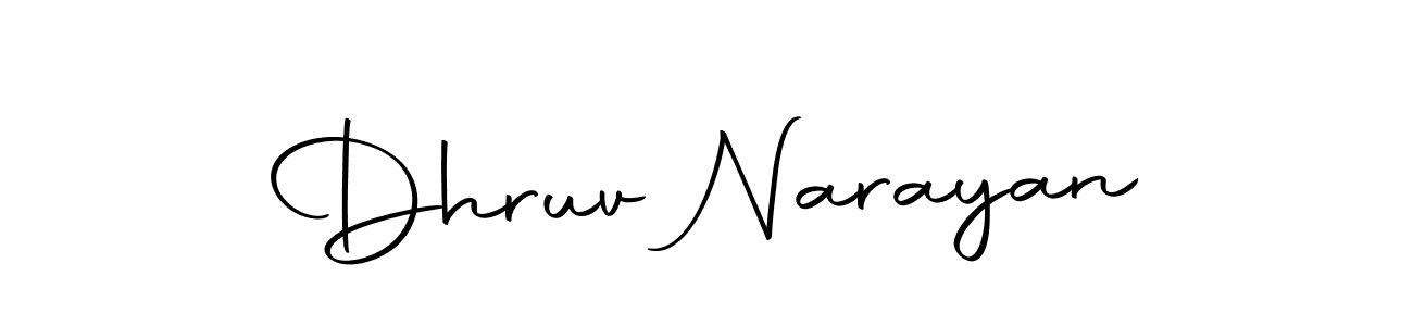 The best way (Autography-DOLnW) to make a short signature is to pick only two or three words in your name. The name Dhruv Narayan include a total of six letters. For converting this name. Dhruv Narayan signature style 10 images and pictures png