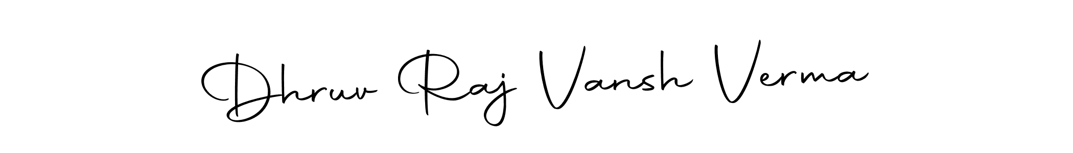 Make a beautiful signature design for name Dhruv Raj Vansh Verma. Use this online signature maker to create a handwritten signature for free. Dhruv Raj Vansh Verma signature style 10 images and pictures png