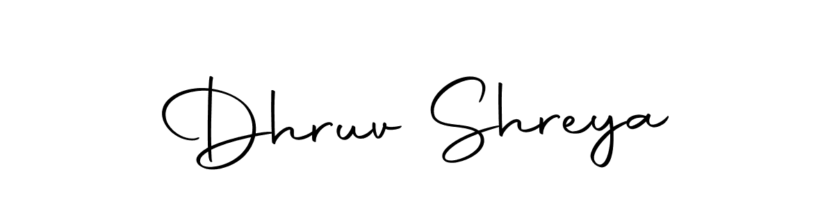 Create a beautiful signature design for name Dhruv Shreya. With this signature (Autography-DOLnW) fonts, you can make a handwritten signature for free. Dhruv Shreya signature style 10 images and pictures png