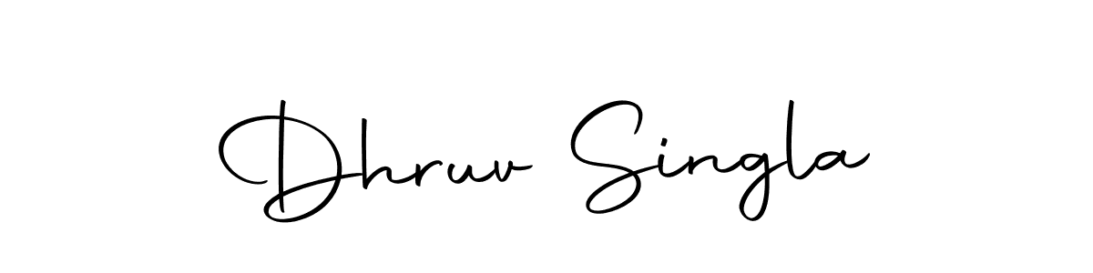 Use a signature maker to create a handwritten signature online. With this signature software, you can design (Autography-DOLnW) your own signature for name Dhruv Singla. Dhruv Singla signature style 10 images and pictures png