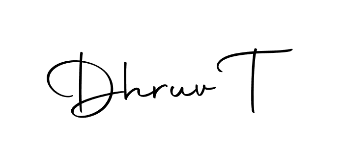 Once you've used our free online signature maker to create your best signature Autography-DOLnW style, it's time to enjoy all of the benefits that Dhruv T name signing documents. Dhruv T signature style 10 images and pictures png