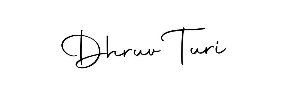 Also we have Dhruv Turi name is the best signature style. Create professional handwritten signature collection using Autography-DOLnW autograph style. Dhruv Turi signature style 10 images and pictures png
