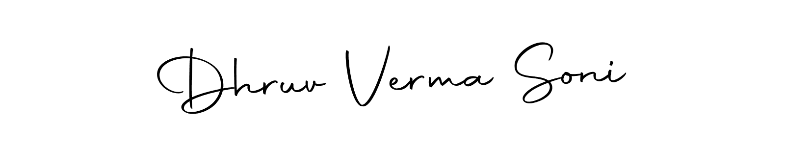 Similarly Autography-DOLnW is the best handwritten signature design. Signature creator online .You can use it as an online autograph creator for name Dhruv Verma Soni. Dhruv Verma Soni signature style 10 images and pictures png