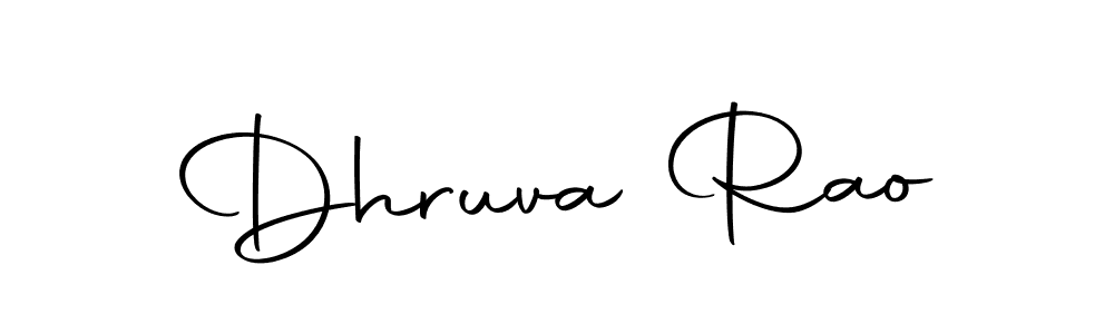 Create a beautiful signature design for name Dhruva Rao. With this signature (Autography-DOLnW) fonts, you can make a handwritten signature for free. Dhruva Rao signature style 10 images and pictures png