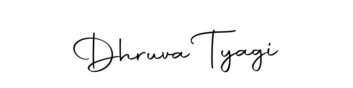 Create a beautiful signature design for name Dhruva Tyagi. With this signature (Autography-DOLnW) fonts, you can make a handwritten signature for free. Dhruva Tyagi signature style 10 images and pictures png