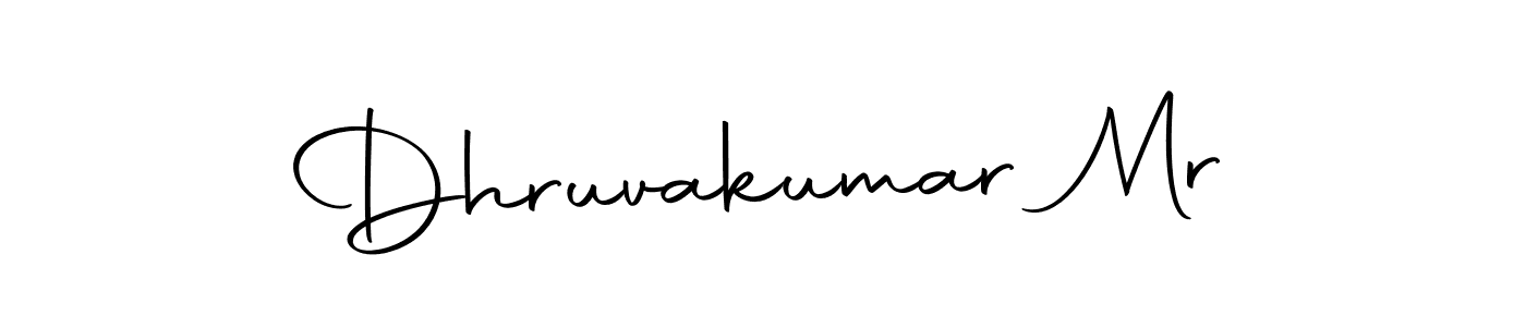 Design your own signature with our free online signature maker. With this signature software, you can create a handwritten (Autography-DOLnW) signature for name Dhruvakumar Mr. Dhruvakumar Mr signature style 10 images and pictures png