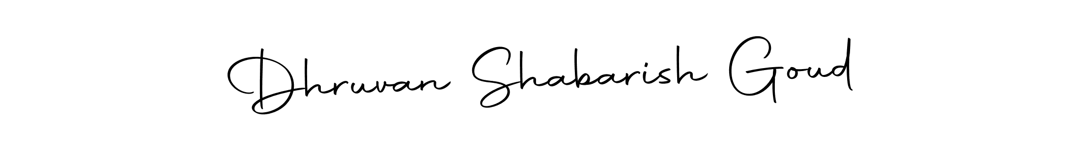 Similarly Autography-DOLnW is the best handwritten signature design. Signature creator online .You can use it as an online autograph creator for name Dhruvan Shabarish Goud. Dhruvan Shabarish Goud signature style 10 images and pictures png