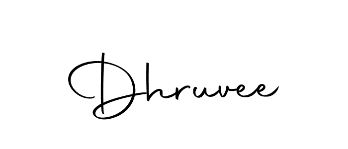 Make a beautiful signature design for name Dhruvee. With this signature (Autography-DOLnW) style, you can create a handwritten signature for free. Dhruvee signature style 10 images and pictures png