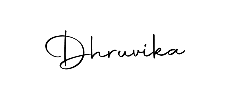 Design your own signature with our free online signature maker. With this signature software, you can create a handwritten (Autography-DOLnW) signature for name Dhruvika. Dhruvika signature style 10 images and pictures png