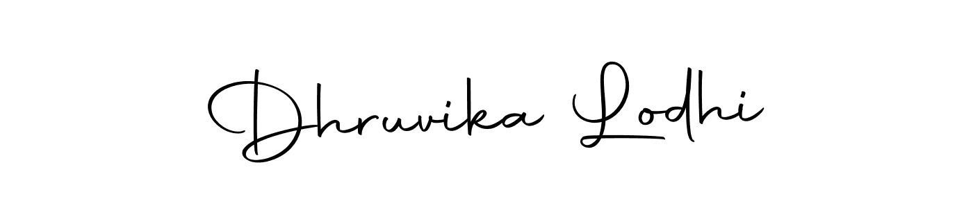 Dhruvika Lodhi stylish signature style. Best Handwritten Sign (Autography-DOLnW) for my name. Handwritten Signature Collection Ideas for my name Dhruvika Lodhi. Dhruvika Lodhi signature style 10 images and pictures png