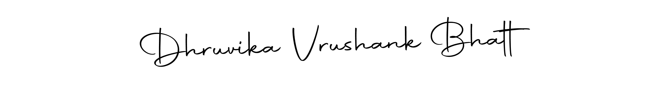 Make a beautiful signature design for name Dhruvika Vrushank Bhatt. With this signature (Autography-DOLnW) style, you can create a handwritten signature for free. Dhruvika Vrushank Bhatt signature style 10 images and pictures png