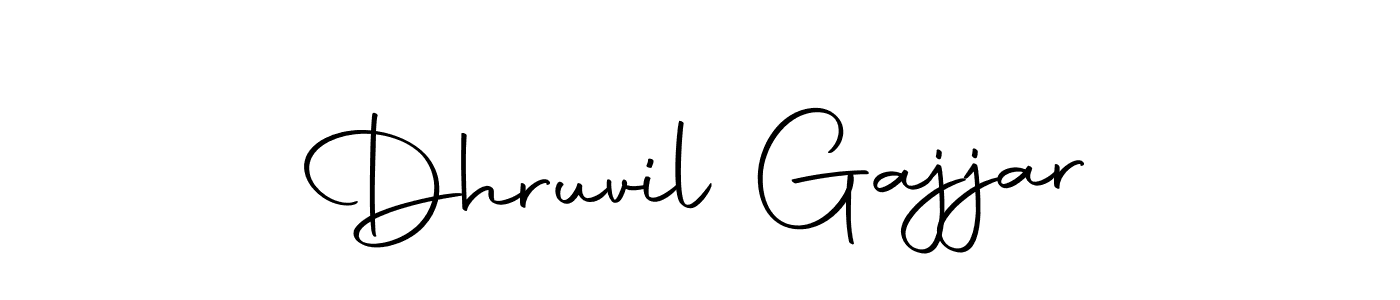 Create a beautiful signature design for name Dhruvil Gajjar. With this signature (Autography-DOLnW) fonts, you can make a handwritten signature for free. Dhruvil Gajjar signature style 10 images and pictures png