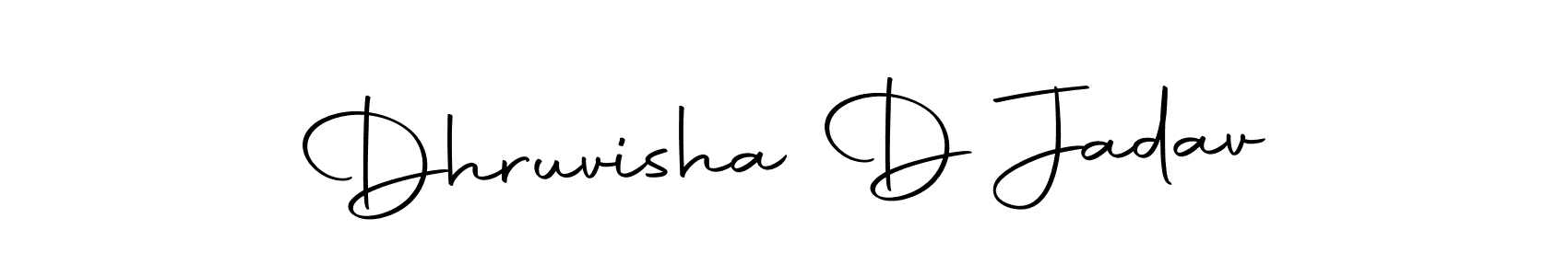 How to make Dhruvisha D Jadav signature? Autography-DOLnW is a professional autograph style. Create handwritten signature for Dhruvisha D Jadav name. Dhruvisha D Jadav signature style 10 images and pictures png