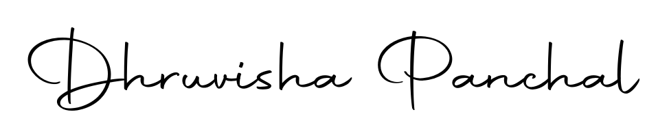 Get an exclusive digital autograph for Dhruvisha Panchal. The Autography-DOLnW typeface captures the charm of real penmanship on paper. Dhruvisha Panchal signature style 10 images and pictures png