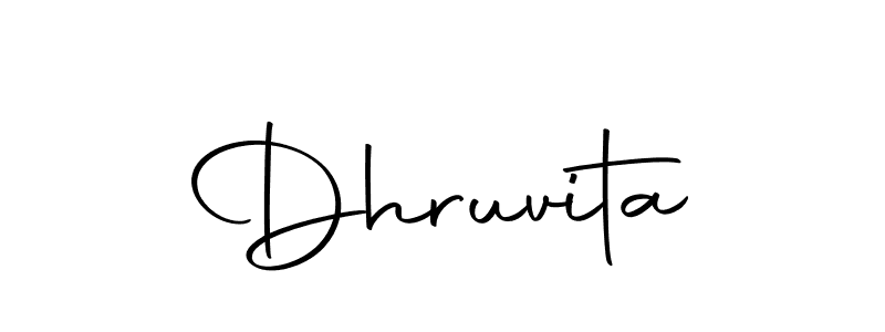 if you are searching for the best signature style for your name Dhruvita. so please give up your signature search. here we have designed multiple signature styles  using Autography-DOLnW. Dhruvita signature style 10 images and pictures png