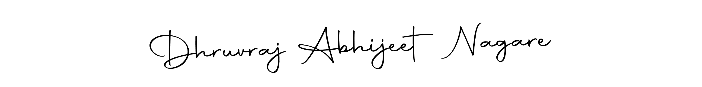 You can use this online signature creator to create a handwritten signature for the name Dhruvraj Abhijeet Nagare. This is the best online autograph maker. Dhruvraj Abhijeet Nagare signature style 10 images and pictures png