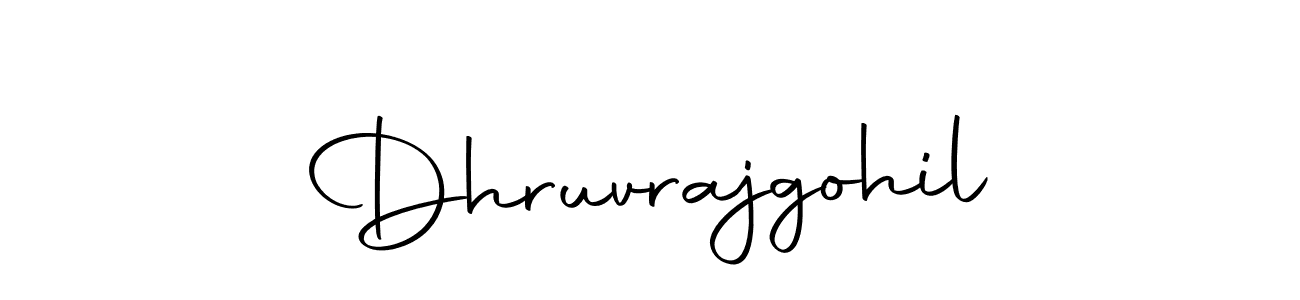 How to make Dhruvrajgohil name signature. Use Autography-DOLnW style for creating short signs online. This is the latest handwritten sign. Dhruvrajgohil signature style 10 images and pictures png