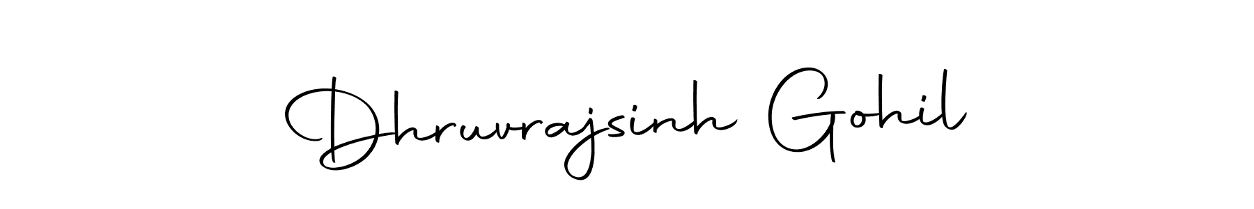 Make a beautiful signature design for name Dhruvrajsinh Gohil. Use this online signature maker to create a handwritten signature for free. Dhruvrajsinh Gohil signature style 10 images and pictures png