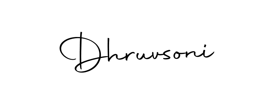 Make a beautiful signature design for name Dhruvsoni. With this signature (Autography-DOLnW) style, you can create a handwritten signature for free. Dhruvsoni signature style 10 images and pictures png