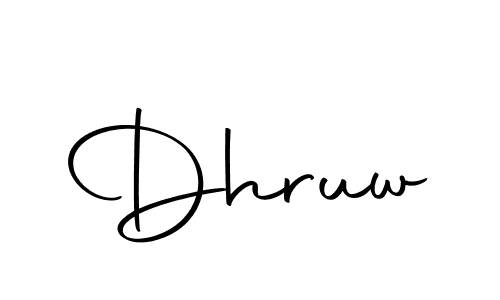 Dhruw stylish signature style. Best Handwritten Sign (Autography-DOLnW) for my name. Handwritten Signature Collection Ideas for my name Dhruw. Dhruw signature style 10 images and pictures png