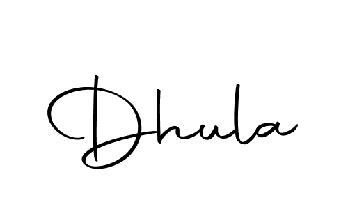 Make a beautiful signature design for name Dhula. With this signature (Autography-DOLnW) style, you can create a handwritten signature for free. Dhula signature style 10 images and pictures png