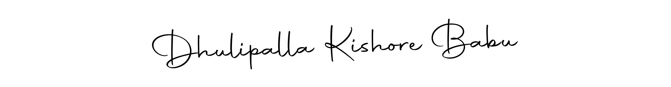 The best way (Autography-DOLnW) to make a short signature is to pick only two or three words in your name. The name Dhulipalla Kishore Babu include a total of six letters. For converting this name. Dhulipalla Kishore Babu signature style 10 images and pictures png