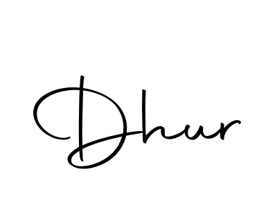 How to make Dhur signature? Autography-DOLnW is a professional autograph style. Create handwritten signature for Dhur name. Dhur signature style 10 images and pictures png