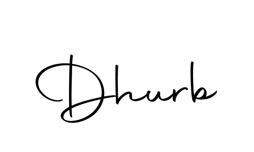 Design your own signature with our free online signature maker. With this signature software, you can create a handwritten (Autography-DOLnW) signature for name Dhurb. Dhurb signature style 10 images and pictures png