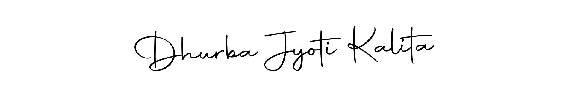How to make Dhurba Jyoti Kalita name signature. Use Autography-DOLnW style for creating short signs online. This is the latest handwritten sign. Dhurba Jyoti Kalita signature style 10 images and pictures png