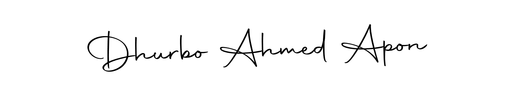 Autography-DOLnW is a professional signature style that is perfect for those who want to add a touch of class to their signature. It is also a great choice for those who want to make their signature more unique. Get Dhurbo Ahmed Apon name to fancy signature for free. Dhurbo Ahmed Apon signature style 10 images and pictures png