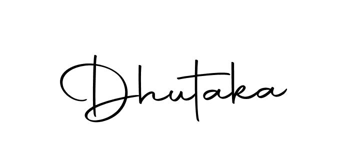 Make a beautiful signature design for name Dhutaka. Use this online signature maker to create a handwritten signature for free. Dhutaka signature style 10 images and pictures png