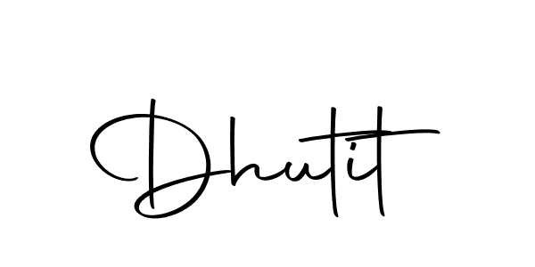 Dhutit stylish signature style. Best Handwritten Sign (Autography-DOLnW) for my name. Handwritten Signature Collection Ideas for my name Dhutit. Dhutit signature style 10 images and pictures png