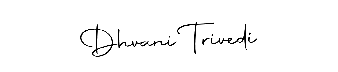 How to make Dhvani Trivedi signature? Autography-DOLnW is a professional autograph style. Create handwritten signature for Dhvani Trivedi name. Dhvani Trivedi signature style 10 images and pictures png
