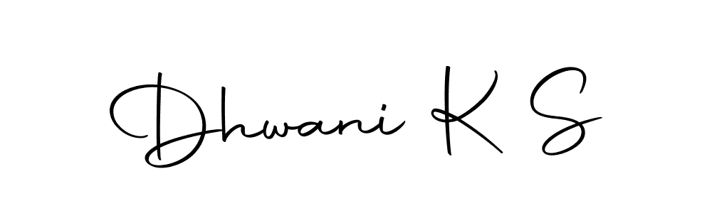 Make a short Dhwani K S signature style. Manage your documents anywhere anytime using Autography-DOLnW. Create and add eSignatures, submit forms, share and send files easily. Dhwani K S signature style 10 images and pictures png