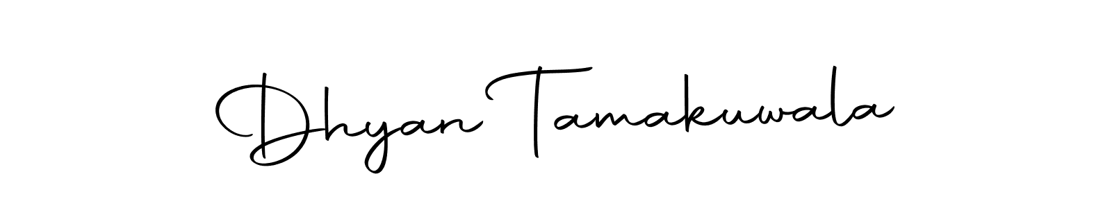 Make a beautiful signature design for name Dhyan Tamakuwala. With this signature (Autography-DOLnW) style, you can create a handwritten signature for free. Dhyan Tamakuwala signature style 10 images and pictures png
