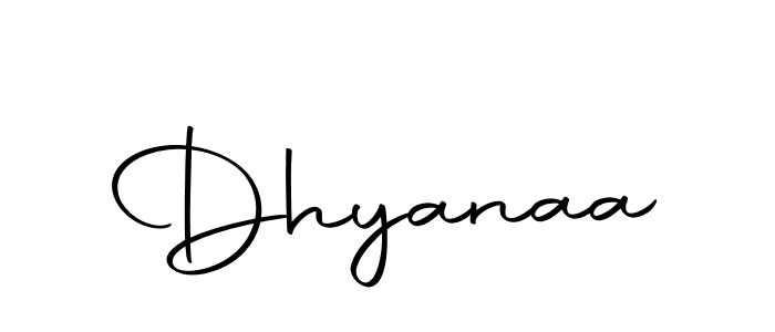 Use a signature maker to create a handwritten signature online. With this signature software, you can design (Autography-DOLnW) your own signature for name Dhyanaa. Dhyanaa signature style 10 images and pictures png