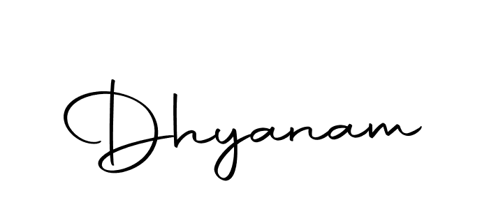 Create a beautiful signature design for name Dhyanam. With this signature (Autography-DOLnW) fonts, you can make a handwritten signature for free. Dhyanam signature style 10 images and pictures png