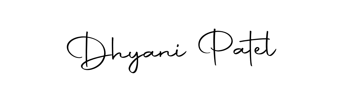 Dhyani Patel stylish signature style. Best Handwritten Sign (Autography-DOLnW) for my name. Handwritten Signature Collection Ideas for my name Dhyani Patel. Dhyani Patel signature style 10 images and pictures png