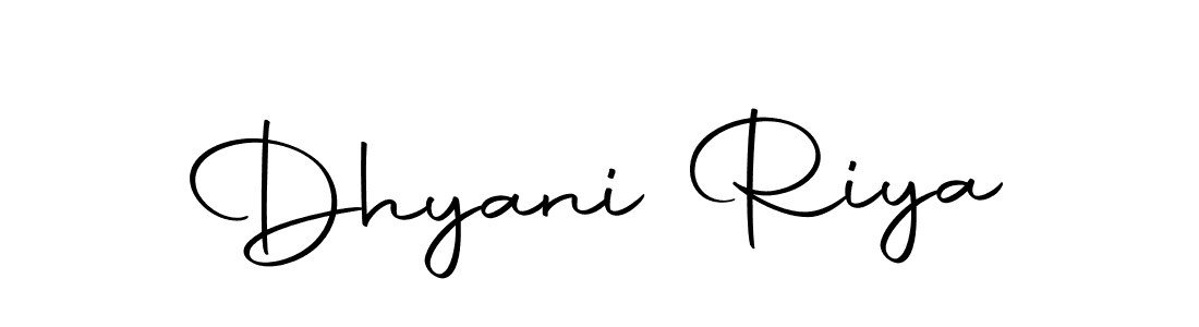 Create a beautiful signature design for name Dhyani Riya. With this signature (Autography-DOLnW) fonts, you can make a handwritten signature for free. Dhyani Riya signature style 10 images and pictures png