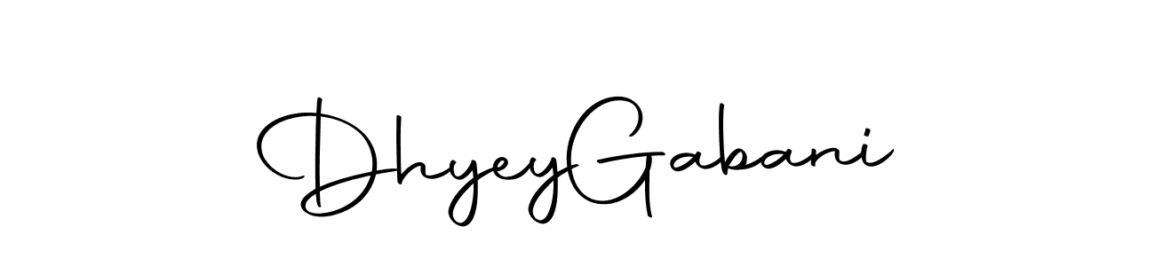 Design your own signature with our free online signature maker. With this signature software, you can create a handwritten (Autography-DOLnW) signature for name Dhyey  Gabani. Dhyey  Gabani signature style 10 images and pictures png