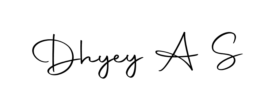 Create a beautiful signature design for name Dhyey A S. With this signature (Autography-DOLnW) fonts, you can make a handwritten signature for free. Dhyey A S signature style 10 images and pictures png