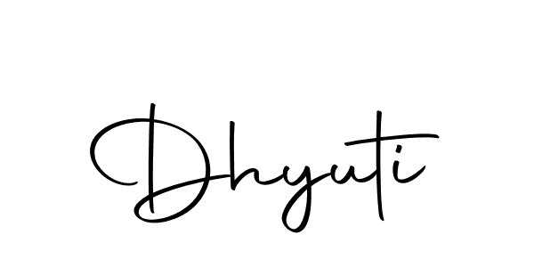 You should practise on your own different ways (Autography-DOLnW) to write your name (Dhyuti) in signature. don't let someone else do it for you. Dhyuti signature style 10 images and pictures png