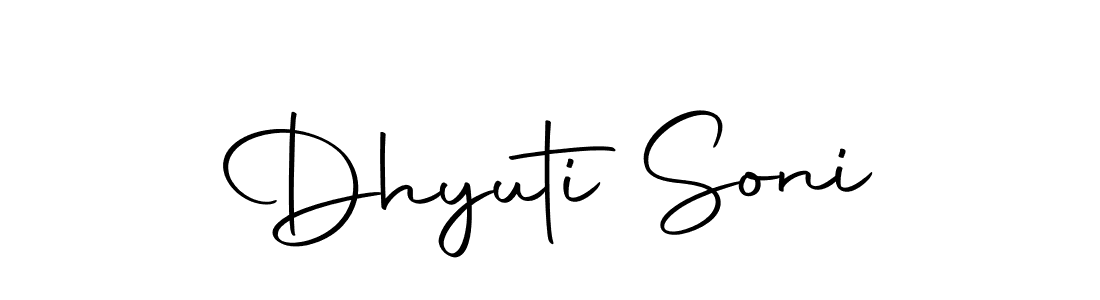 Make a short Dhyuti Soni signature style. Manage your documents anywhere anytime using Autography-DOLnW. Create and add eSignatures, submit forms, share and send files easily. Dhyuti Soni signature style 10 images and pictures png