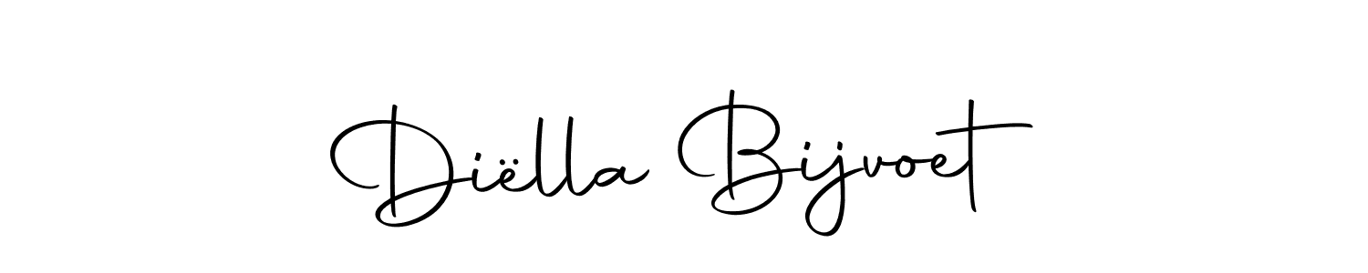 Diëlla Bijvoet stylish signature style. Best Handwritten Sign (Autography-DOLnW) for my name. Handwritten Signature Collection Ideas for my name Diëlla Bijvoet. Diëlla Bijvoet signature style 10 images and pictures png