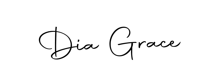 You should practise on your own different ways (Autography-DOLnW) to write your name (Dia Grace) in signature. don't let someone else do it for you. Dia Grace signature style 10 images and pictures png